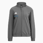 Bernarda Jaime Bronc Riders <span class="pdp-name-mascot">Bernarda Jaime Bronc Riders</span> adidas Women's Full Zip Woven Travel Jacket Front Thumbnail