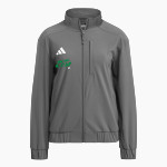 IOWA PARK HIGH SCHOOL HAWKS adidas Women's Full Zip Woven Travel Jacket Front Thumbnail