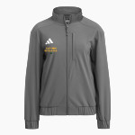 HARWOOD UNION HIGH SCHOOL HIGHLANDERS adidas Women's Full Zip Woven Travel Jacket Front Thumbnail