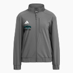 Highland Hawks <span class="pdp-name-mascot">Highland Hawks</span> adidas Women's Full Zip Woven Travel Jacket Front Thumbnail