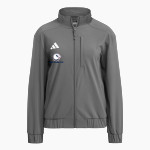 West Caldwell Tech Eagles adidas Women's Full Zip Woven Travel Jacket Front Thumbnail
