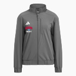 CROW HIGH SCHOOL Cougars Online Store <span class="pdp-name-mascot">CROW COUGARS</span> adidas Women's Full Zip Woven Travel Jacket Front Thumbnail