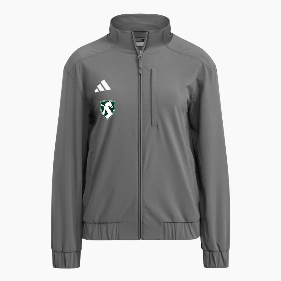 Drew Dragons <span class="pdp-name-mascot">Drew School Dragons</span> adidas Women's Full Zip Woven Travel Jacket