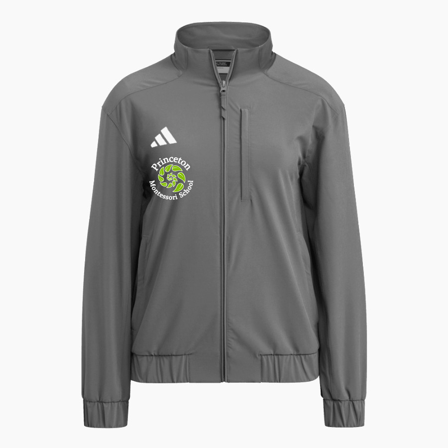 Princeton Montessori School <span class="pdp-name-mascot">Princeton Montessori Deer</span> adidas Women's Full Zip Woven Travel Jacket