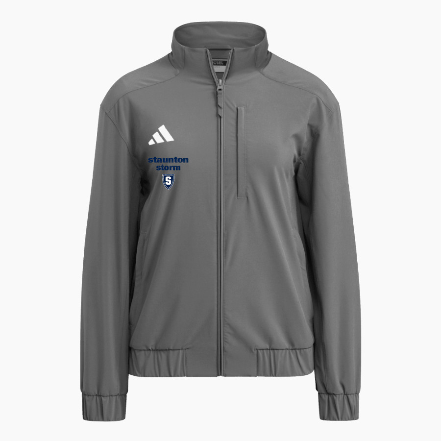STAUNTON HIGH SCHOOL STORM <span class="pdp-name-mascot">STORM STORM</span> adidas Women's Full Zip Woven Travel Jacket