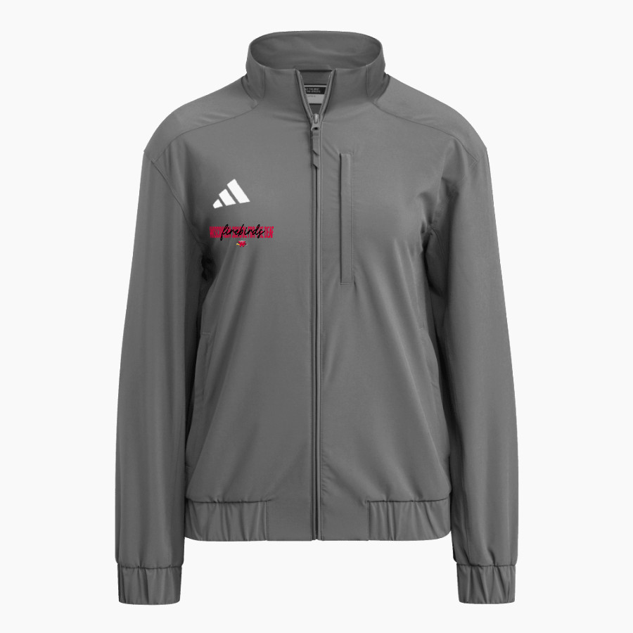 Wisconsin School For The Deaf Firebirds <span class="pdp-name-mascot">Wisconsin School For The Deaf Firebirds</span> adidas Women's Full Zip Woven Travel Jacket