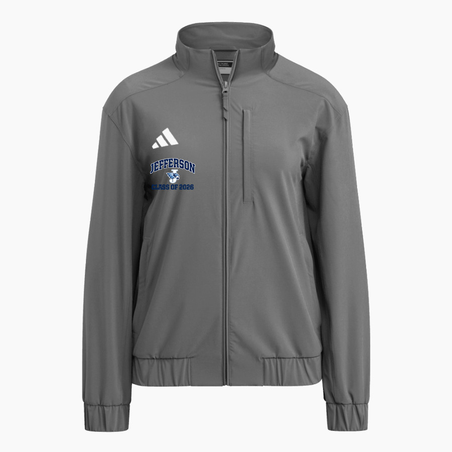 JEFFERSON SENIOR HIGH SCHOOL J-HAWKS <span class="pdp-name-mascot">JEFFERSON J-HAWKS</span> adidas Women's Full Zip Woven Travel Jacket