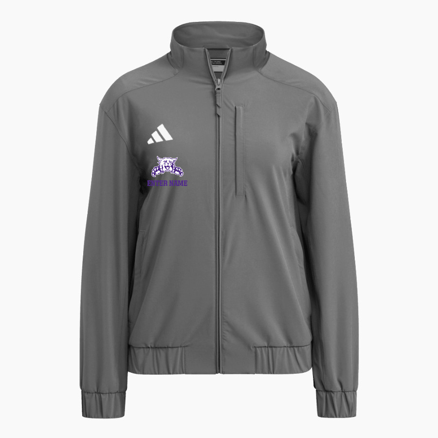 MILFORD CENTRAL SCHOOL WILDCATS adidas Women's Full Zip Woven Travel Jacket