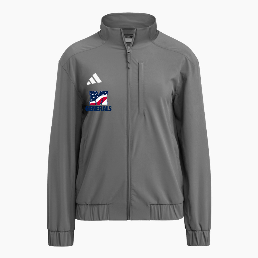 MacArthur Generals <span class="pdp-name-mascot">MACARTHUR HIGH SCHOOL Generals</span> adidas Women's Full Zip Woven Travel Jacket