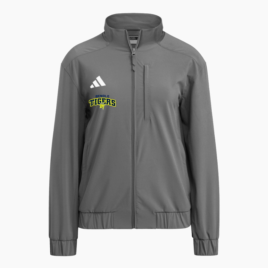 BENDLE HIGH SCHOOL TIGERS <span class="pdp-name-mascot">BENDLE TIGERS</span> adidas Women's Full Zip Woven Travel Jacket