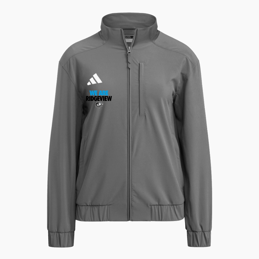 RIDGEVIEW HIGH SCHOOL WOLFPACK <span class="pdp-name-mascot">RIDGEVIEW WOLFPACK</span> adidas Women's Full Zip Woven Travel Jacket