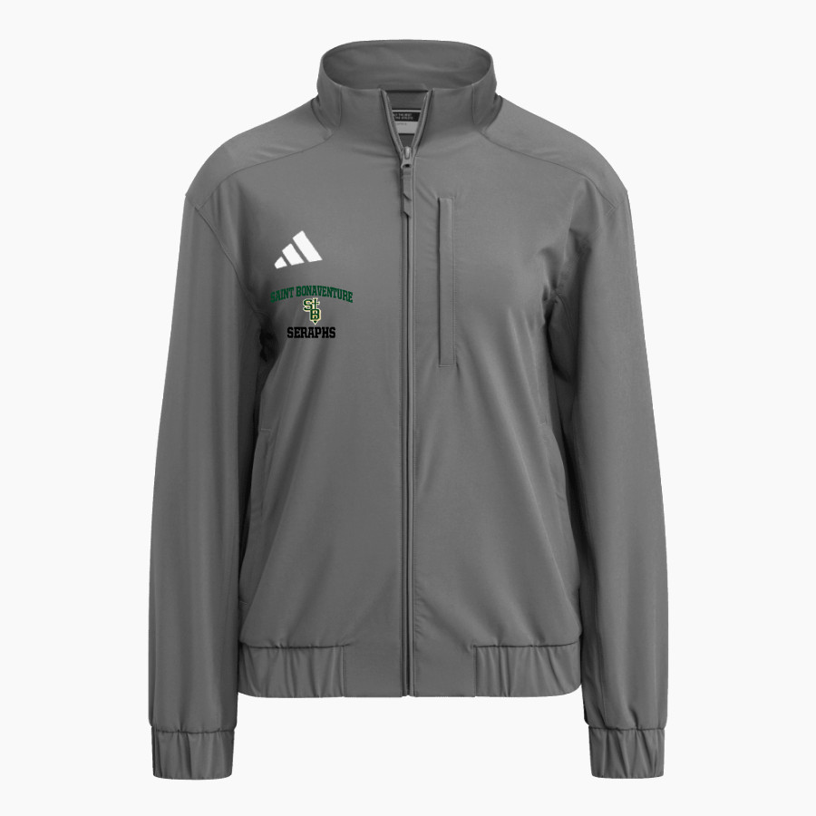SAINT BONAVENTURE HIGH SCHOOL SERAPHS <span class="pdp-name-mascot">SAINT BONAVENTURE SERAPHS</span> adidas Women's Full Zip Woven Travel Jacket