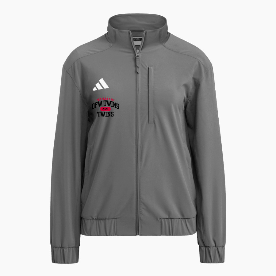 Dfw Twins Twins <span class="pdp-name-mascot">Dfw Twins Twins</span> adidas Women's Full Zip Woven Travel Jacket
