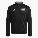 Lamar Mustangs adidas Men's Elevated Quarter Zip Pullover Front Thumbnail