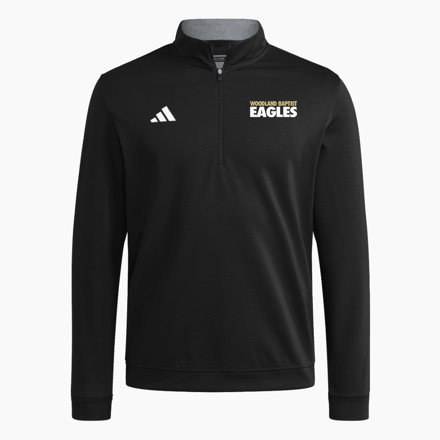 Woodland Baptist Eagles <span class="pdp-name-mascot">Woodland Baptist Christian School Eagles</span> adidas Men's Elevated Quarter Zip Pullover