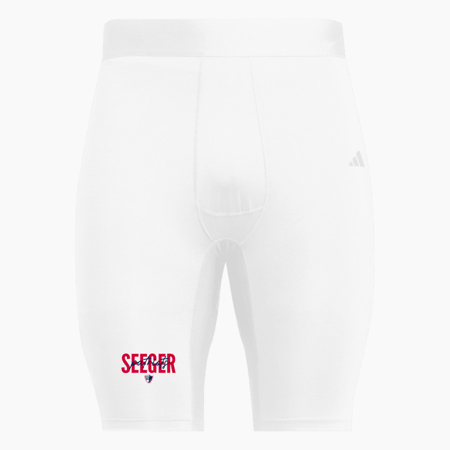 SEEGER HIGH SCHOOL PATRIOTS <span class="pdp-name-mascot">SEEGER PATRIOTS</span> adidas Men's TECHFIT Short Tight