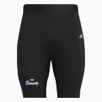 MUNCIE CENTRAL HIGH SCHOOL BEARCATS adidas Men's TECHFIT Short Tight Front Thumbnail
