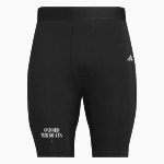 Oxford Wildcats <span class="pdp-name-mascot">Oxford Wildcats</span> adidas Men's TECHFIT Short Tight Front Thumbnail