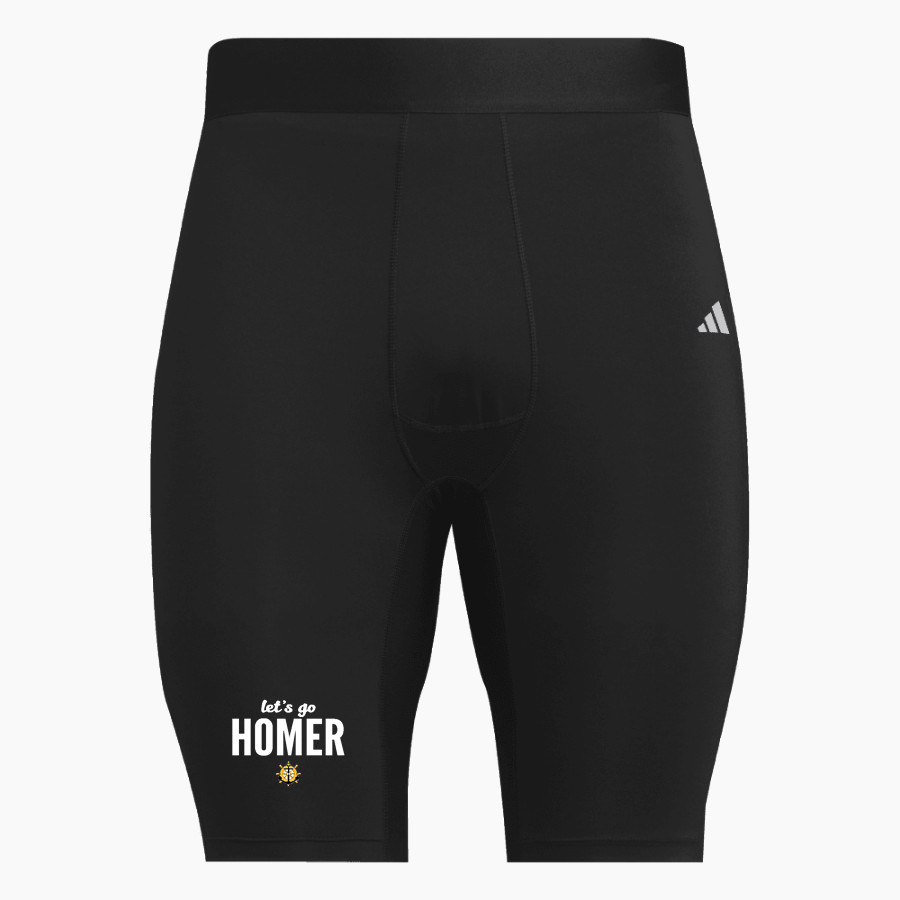 HOMER SENIOR HIGH SCHOOL MARINERS <span class="pdp-name-mascot">HOMER MARINERS</span> adidas Men's TECHFIT Short Tight