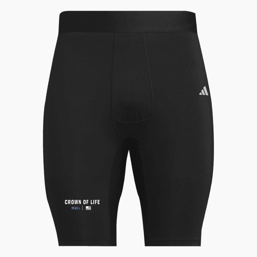 Crown of Life Knights <span class="pdp-name-mascot">Crown of Life Christian Academy Knights</span> adidas Men's TECHFIT Short Tight