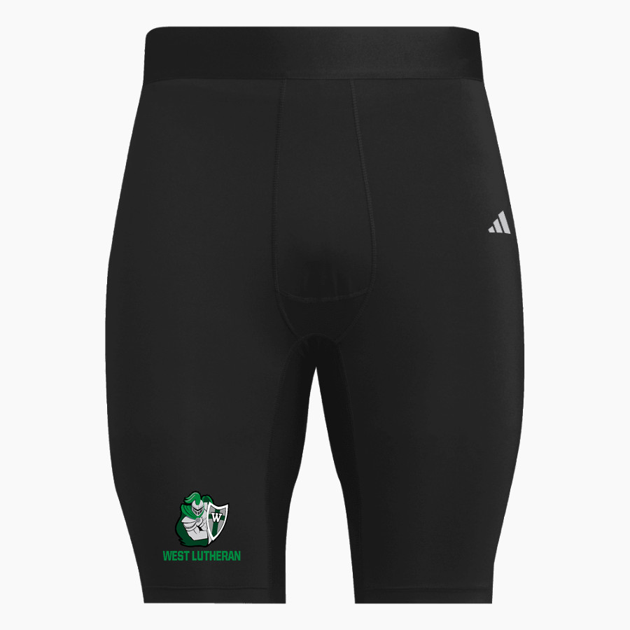 West Lutheran Warriors <span class="pdp-name-mascot">West Lutheran Warriors</span> adidas Men's TECHFIT Short Tight
