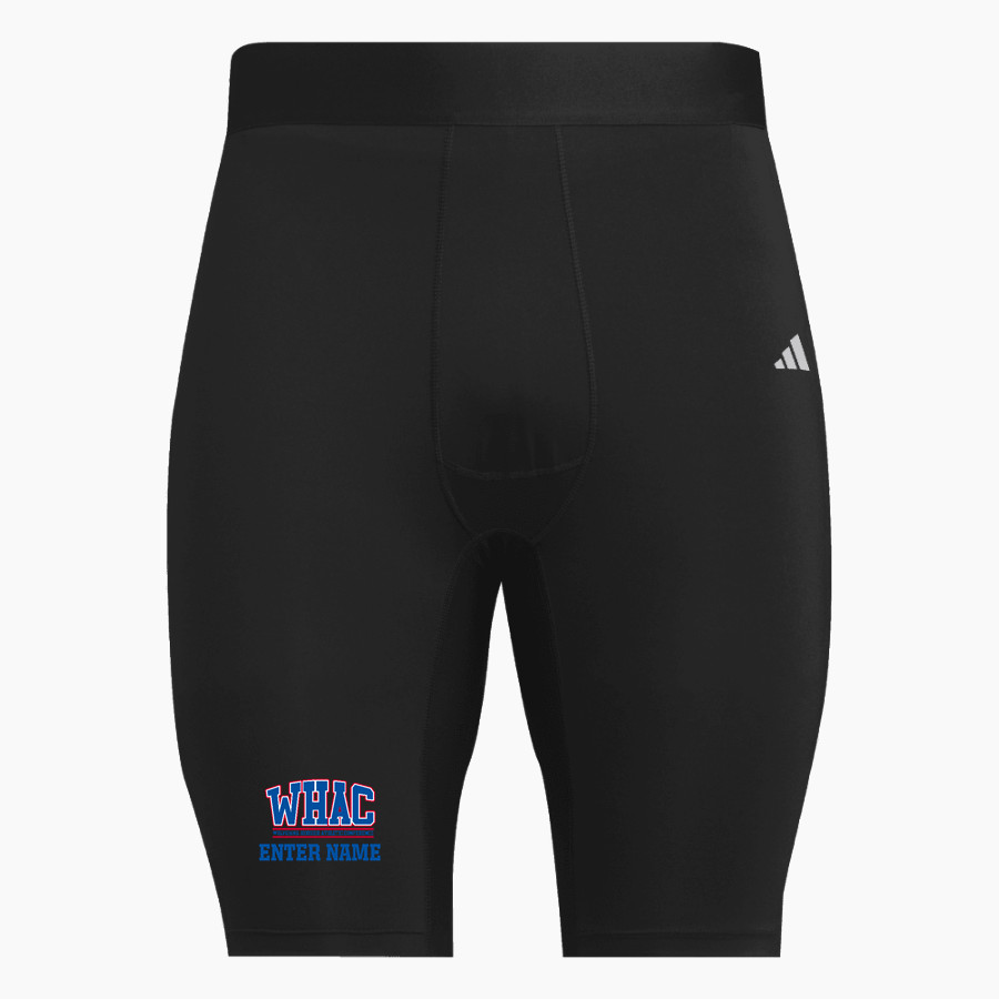 WOLVERINE-HOOSIER ATHLETIC CONFERENCE <span class="pdp-name-mascot">WOLVERINE-HOOSIER ATHLETIC CONFERENCE</span> adidas Men's TECHFIT Short Tight