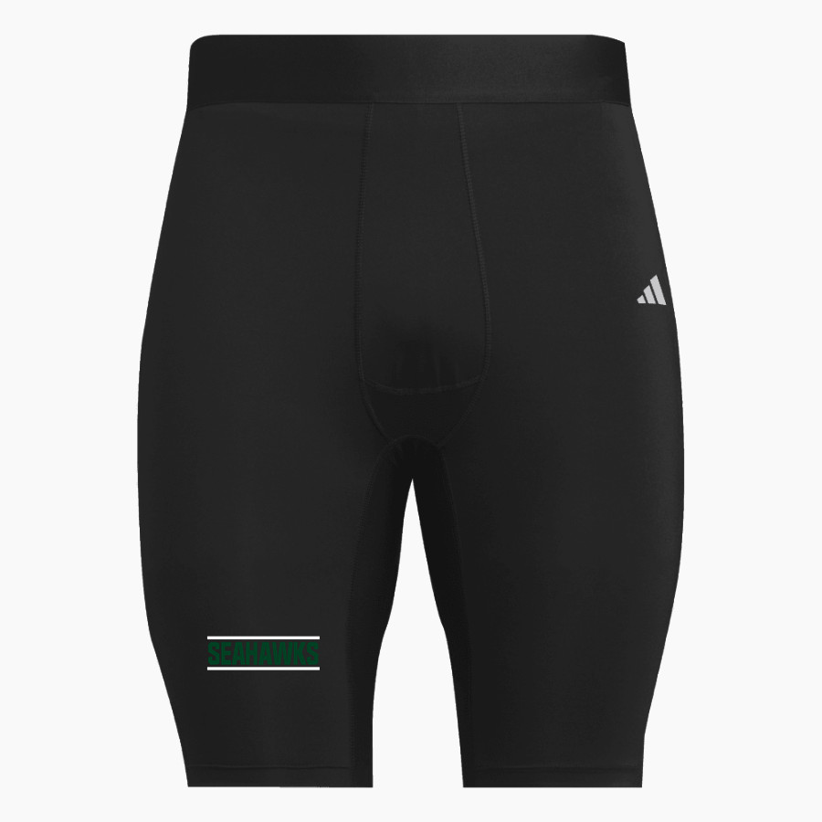 Wagner Seahawks official sideline store <span class="pdp-name-mascot">Wagner Seahawks</span> adidas Men's TECHFIT Short Tight