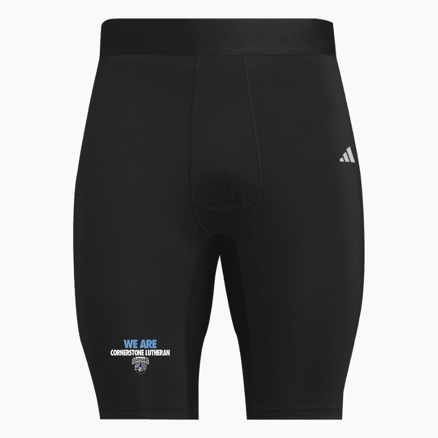 Cornerstone Lutheran Guardians <span class="pdp-name-mascot">Cornerstone Lutheran Guardians</span> adidas Men's TECHFIT Short Tight