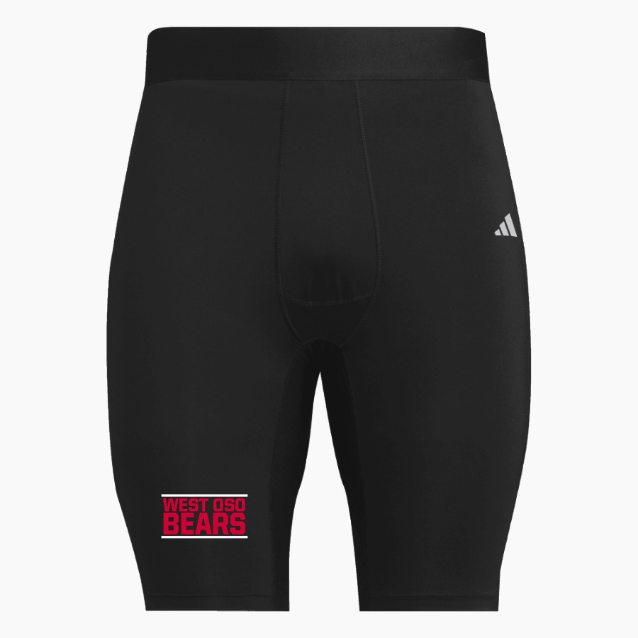 West Oso Bears <span class="pdp-name-mascot">West Oso Bears</span> adidas Men's TECHFIT Short Tight