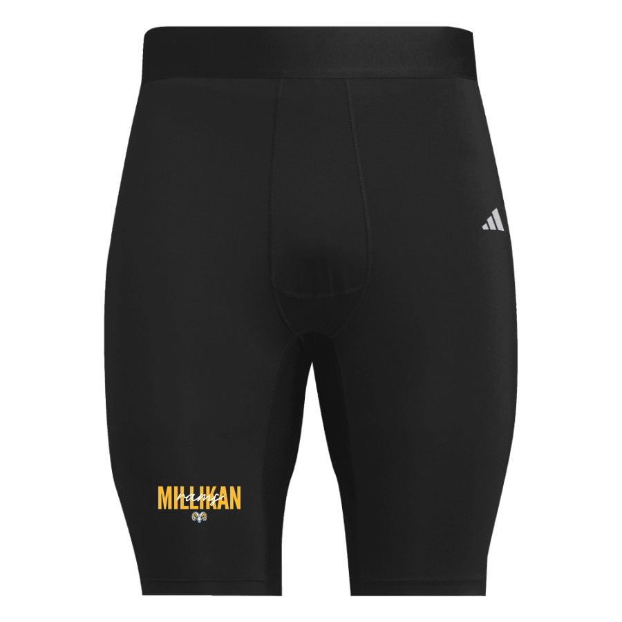 MILLIKAN HIGH SCHOOL RAMS <span class="pdp-name-mascot">MILLIKAN RAMS</span> adidas Men's TECHFIT Short Tight