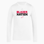 LINDHURST HIGH SCHOOL BLAZERS <span class="pdp-name-mascot">LINDHURST BLAZERS</span> adidas Men's TECHFIT Longsleeve T-Shirt Front Thumbnail