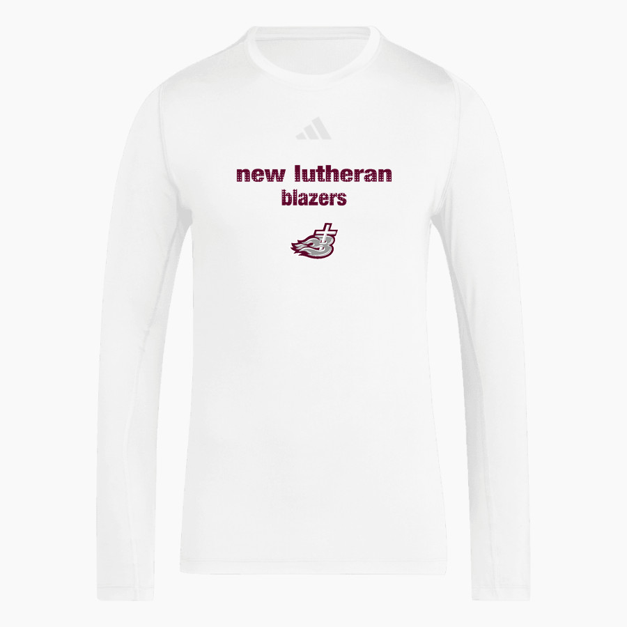 NEW Lutheran BLAZERS <span class="pdp-name-mascot">NORTHEASTERN WI LUTHERAN BLAZERS</span> adidas Men's TECHFIT Longsleeve T-Shirt