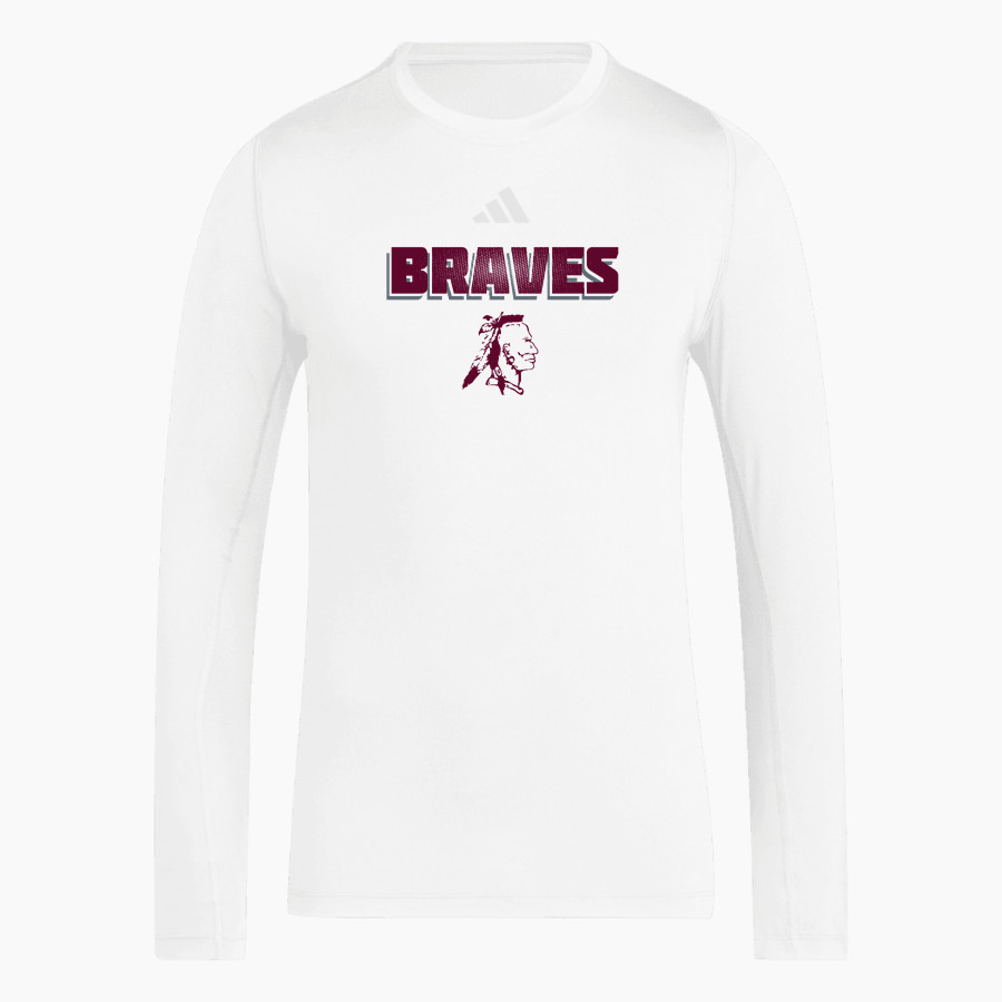 Ysleta Braves <span class="pdp-name-mascot">Ysleta Braves</span> adidas Men's TECHFIT Longsleeve T-Shirt