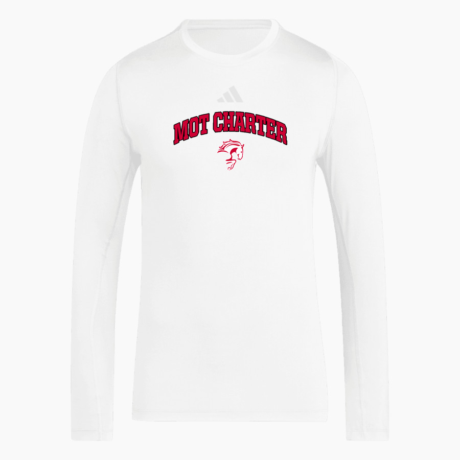 MOT Charter Mustangs adidas Men's TECHFIT Longsleeve T-Shirt