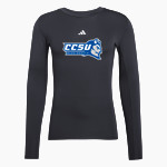 CCSU Blue Devils <span class="pdp-name-mascot">CCSU Blue Devils</span> adidas Men's TECHFIT Longsleeve T-Shirt Front Thumbnail
