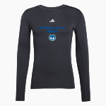 PCRHS Wolves Official Sideline Store <span class="pdp-name-mascot">PROVIDENCE CRISTO REY WOLVES</span> adidas Men's TECHFIT Longsleeve T-Shirt Front Thumbnail