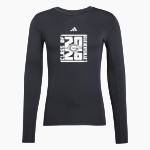 Gloversville High School <span class="pdp-name-mascot">Gloversville Dragon Huskies</span> adidas Men's TECHFIT Longsleeve T-Shirt Front Thumbnail