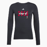 Oswalt Eagles adidas Men's TECHFIT Longsleeve T-Shirt Front Thumbnail