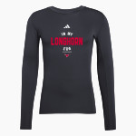 DOVER HIGH SCHOOL LONGHORNS adidas Men's TECHFIT Longsleeve T-Shirt Front Thumbnail