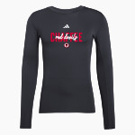 Chaffee Red Devils <span class="pdp-name-mascot">Chaffee Schools Red Devils</span> adidas Men's TECHFIT Longsleeve T-Shirt Front Thumbnail