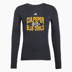 CULPEPER HIGH SCHOOL BLUE DEVILS <span class="pdp-name-mascot">CULPEPER BLUE DEVILS</span> adidas Men's TECHFIT Longsleeve T-Shirt Front Thumbnail