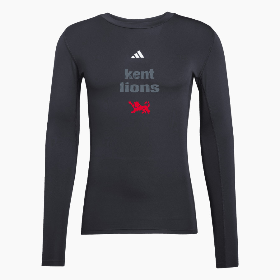 KENT SCHOOL LIONS <span class="pdp-name-mascot">KENT LIONS</span> adidas Men's TECHFIT Longsleeve T-Shirt
