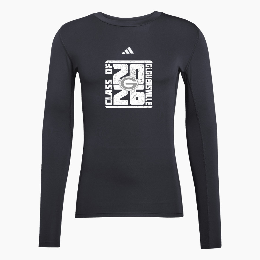 Gloversville High School <span class="pdp-name-mascot">Gloversville Dragon Huskies</span> adidas Men's TECHFIT Longsleeve T-Shirt