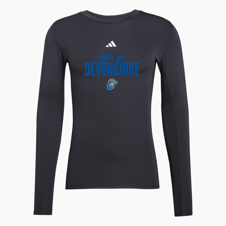 Devonshire Knights <span class="pdp-name-mascot">Devonshire Knights</span> adidas Men's TECHFIT Longsleeve T-Shirt