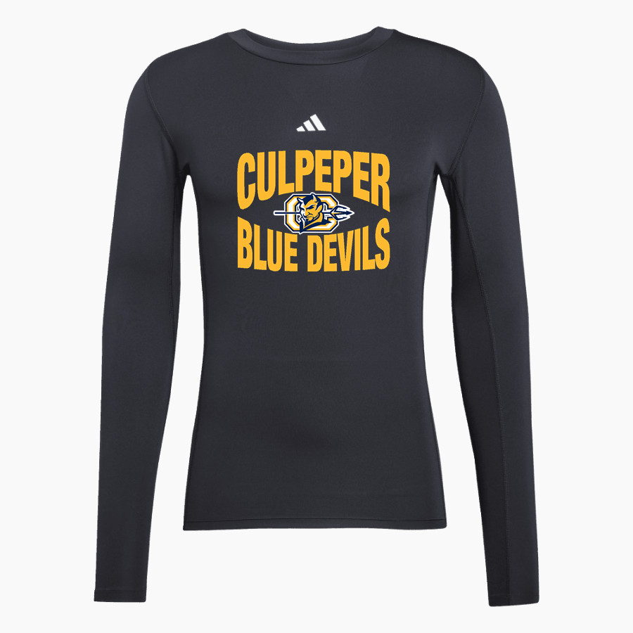 CULPEPER HIGH SCHOOL BLUE DEVILS <span class="pdp-name-mascot">CULPEPER BLUE DEVILS</span> adidas Men's TECHFIT Longsleeve T-Shirt