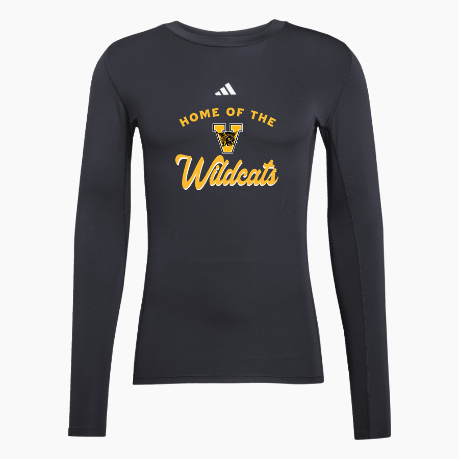VALDOSTA HIGH SCHOOL WILDCATS <span class="pdp-name-mascot">VALDOSTA WILDCATS</span> adidas Men's TECHFIT Longsleeve T-Shirt
