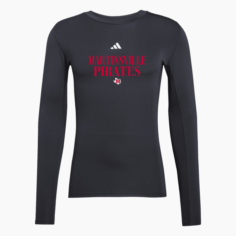 MARTINSVILLE HIGH SCHOOL PIRATES adidas Men's TECHFIT Longsleeve T-Shirt