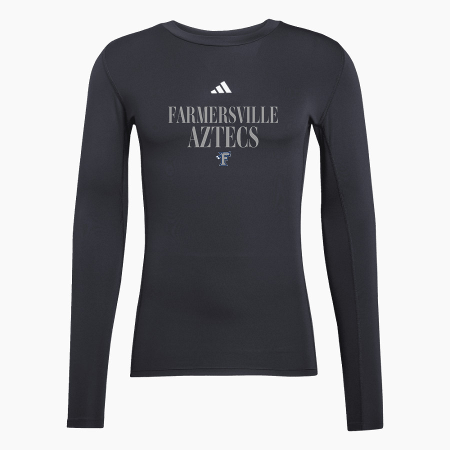 FARMERSVILLE HIGH SCHOOL AZTECS <span class="pdp-name-mascot">FARMERSVILLE AZTECS</span> adidas Men's TECHFIT Longsleeve T-Shirt