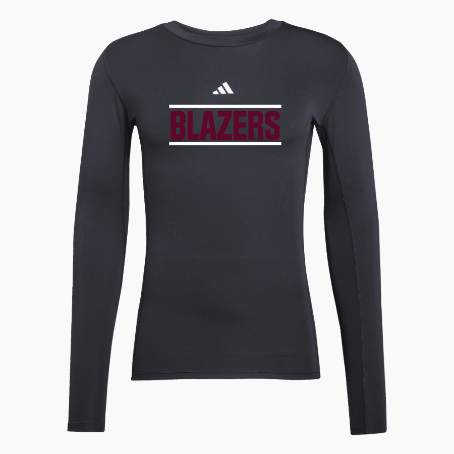 NEW Lutheran BLAZERS <span class="pdp-name-mascot">NORTHEASTERN WI LUTHERAN BLAZERS</span> adidas Men's TECHFIT Longsleeve T-Shirt