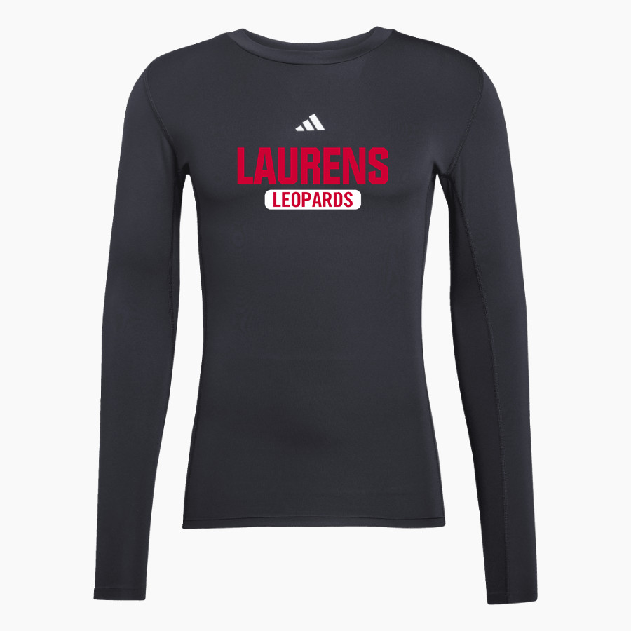 LAURENS CENTRAL SCHOOL LEOPARDS <span class="pdp-name-mascot">LAURENS LEOPARDS</span> adidas Men's TECHFIT Longsleeve T-Shirt
